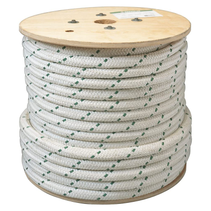 Greenlee® 450 Composite Double Braided Rope, 3/8 in Dia x 300 ft L, Green/White, Polypropylene, 1200 lb Load
