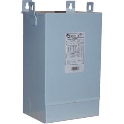 HPS Fortress™ C1F010LES Commercial Potted Distribution Transformer, 240/480 VAC Primary, 120/240 VAC Secondary, 10 kVA, 60 Hz, 1 Phase