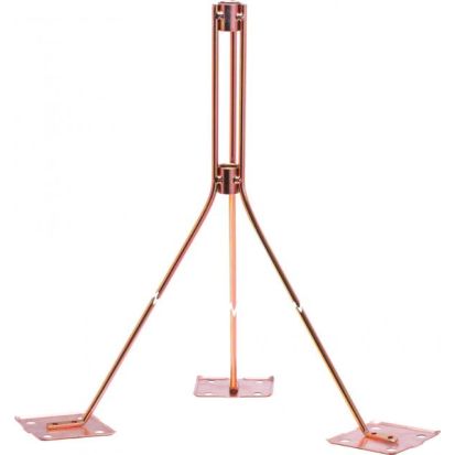 Harger® 140-36AD Adhesive Feet Air Terminal Brace, For Use With 60 in Air Terminal, Copper