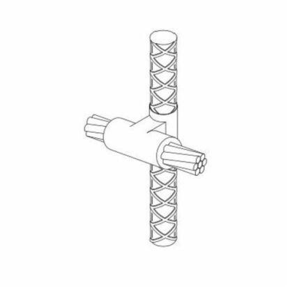 Harger® Ultraweld RS7L4/0B Type RS Weld Metal Mold, 4/0 AWG Conductor, Cable to Rebar Connection, Graphite