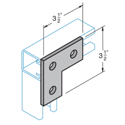 Haydon F-210, 73905, 3 Hole Flat Angle Plate