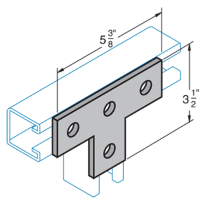 Haydon F-213, 73915, Four Hole "T" Plate, EG Flat Plate