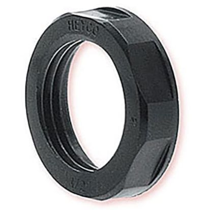 HEYCO 8467 1 NPT LOCKNUT BLACK NYLON