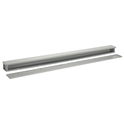 nVent HOFFMAN A6624RT F40PT Wiring Trough, 24 in L x 6 in W x 6 in H, Slip-On Removable Cover, Steel