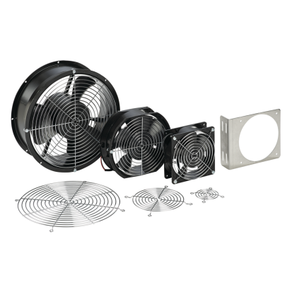nVent HOFFMAN D85 Compact Axial Fan, 115 VAC, 0.26/0.21 A, 17 W at 50 Hz/15 W at 60 Hz, 85/100 cfm