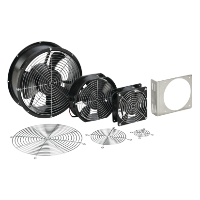 nVent HOFFMAN A4AXFN24 D85 Compact Axial Fan, 24 VDC, 0.35 A, 84 W Power Rating, 118 cfm Air Flow