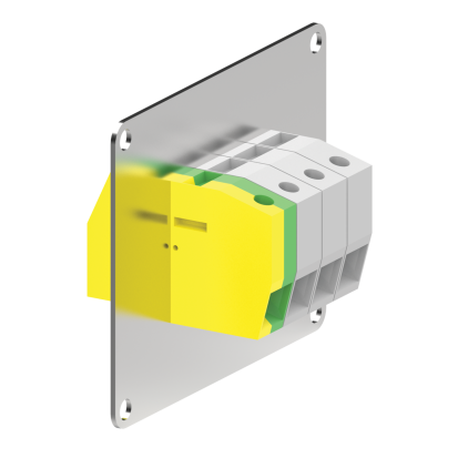 nVent HOFFMAN SEQUESTR™ ATBP100 A70D Terminal Block Plate, For Use With SEQUESTR™ External Disconnect Enclosures, Steel