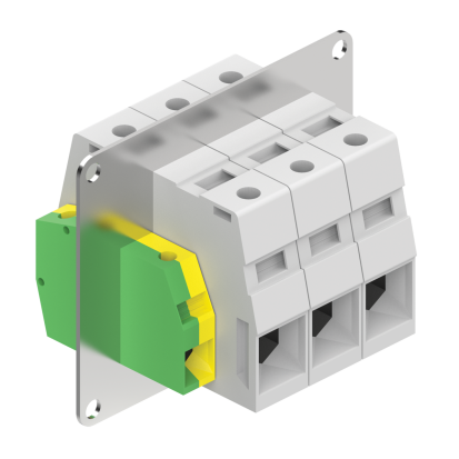 nVent HOFFMAN SEQUESTR™ ATBP200 A70D Terminal Block Plate, For Use With SEQUESTR™ External Disconnect Enclosures, Steel