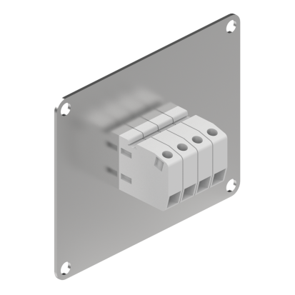 nVent HOFFMAN SEQUESTR™ ATBP3060 A70D Terminal Block Plate, For Use With SEQUESTR™ External Disconnect Enclosures, Steel