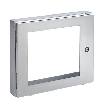 nVent HOFFMAN AWDH2420N4SS A80SW Deep Hinged Window Kit, 18.68 in H x 11.41 in W, 22.19 in H x 16.14 in W x 2.73 in D, 316 Stainless Steel, Brushed