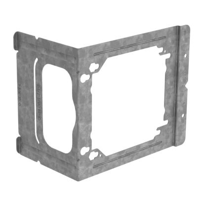 nVent CADDY C23 C Series Box Mounting Bracket, 4 x 4-11/16 in Box, Panel Mount, Steel, Pre-Galvanized