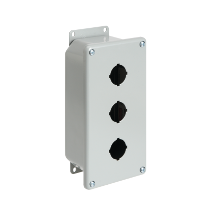 nVent HOFFMAN PB1 Deep Pushbutton Enclosure, 3-1/4 in L x 2-3/4 in W x 3-1/2 in D, Steel, NEMA 12/IP65