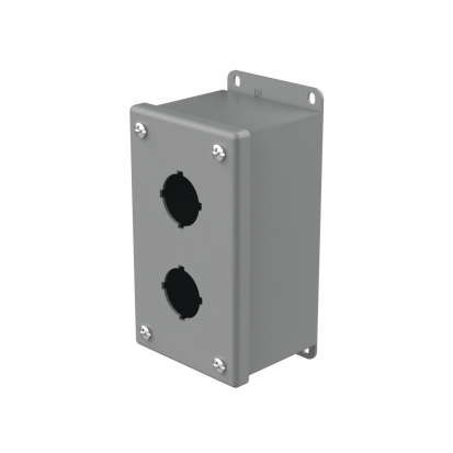 nVent HOFFMAN E2PB PB1 Pushbutton Enclosure, 5-3/4 In L X 3-1/4 In W X 2-3/4 In D, Steel, NEMA 12/IP65