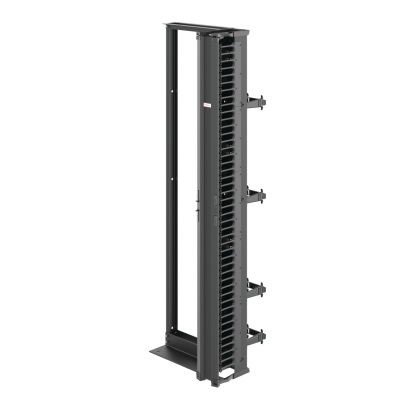 nVent HOFFMAN EDR19FM45UCM1 DOFR2:DMAX 2-Post 45-Rack Unit Open Frame Cabinet Rack, 84 in H x 27-1/2 in W x 18 in D