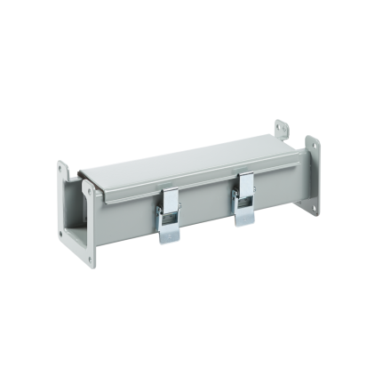 nVent HOFFMAN F44L12 F10 Lay-In Straight Section Wireway, 12 in L x 4 in W x 4 in H, Butt Hinged Cover, Steel