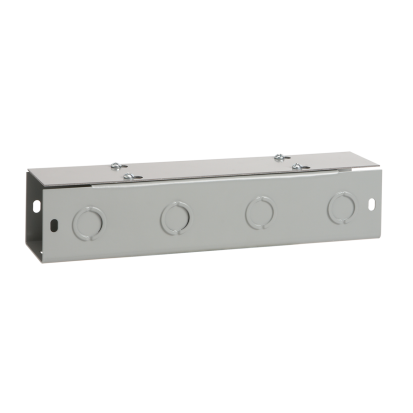 nVent HOFFMAN F44T1120GVP F40FC Lay-In Straight Section Wireway, 120 in L x 4 in W x 4 in H, Flat Cover, Steel