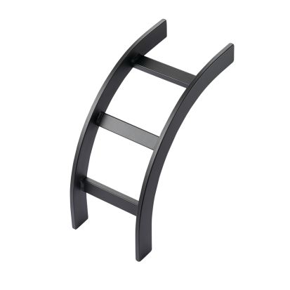 nVent HOFFMAN LIB18BLK DCR Inside Bend Ladder Rack Curved Section, 18 in W Tray, Steel