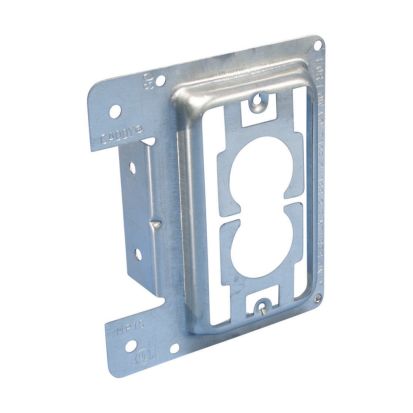 nVent CADDY MP1S Mounting Plate, For Use With Low Voltage Class 2-Outlet, Flush Mount, Steel