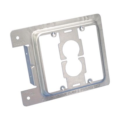 nVent CADDY MP2S Mounting Plate, For Use With Low Voltage Class 2-Outlet, Nail-On Mount, Steel