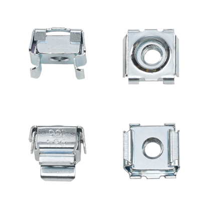 nVent HOFFMAN ProLine™ PM6CN250 DACCY/P20 Cage Nut Package, For Use With Square Hole Rack Angles, M6 Nut, Steel, Silver