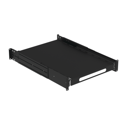 nVent HOFFMAN ProLine™ P19SHP68B P20 Rack Mount Sliding Pull-Out Shelf, 1-3/4 in H x 16.2 in W x 16.72 in D, 2RRU Rack, Steel
