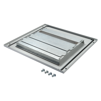 nVent HOFFMAN Proline™ G2 P2BGP810 P40 Gland Plate, For Use With 800 mm W x 1000 mm D Frames, Steel, Light Gray