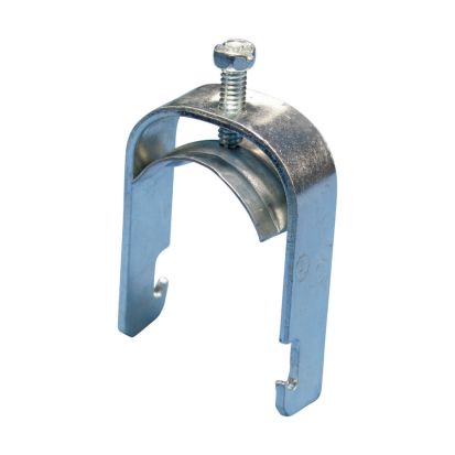 nVent CADDY SCH48B SCH2 1-Piece Static Strut Clamp With Protective Boot, 2-1/2 in Conduit, 350 lb Load, 2.38 to 2.88 in OD, Steel