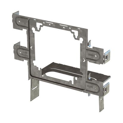 nVent CADDY STS2346 Snap to Stud Box Bracket, 4 x 4-11/16 in Box, Panel Mount, Steel, Electro-Galvanized