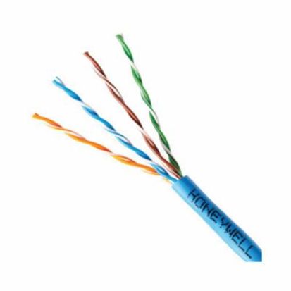 Honeywell 50782106 Genesis CAT5E Unshielded Communication Cable, 300VAC, (4 Pair) 24 AWG Bare Solid Copper Conductor, 1000 Ft Reel Box L