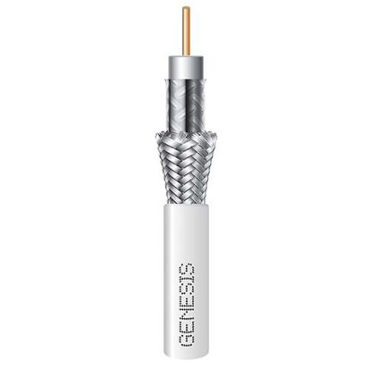 Honeywell 53531112 Genesis RG6 Plenum Coaxial Cable, 300 VAC, 18 AWG Copper Conductor, 1000 ft L