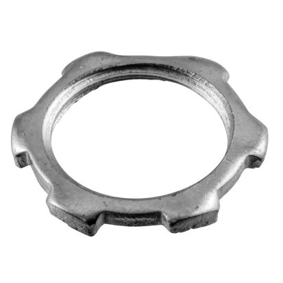 Hubbell Wiring Device-Kellems 00322001LPK50 Standard Locknut, 1/2 in NPT Thread, Steel, Galvanized/Zinc Plated