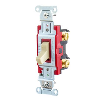 Hubbell Wiring Device-Kellems Hubbell-PRO 1221I 2-Position General Purpose Industrial Grade Toggle Switch, 120/277 VAC, 20 A, 5540 W