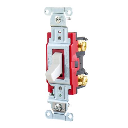 Hubbell Wiring Device-Kellems Hubbell-PRO 1221W 2-Position General Purpose Industrial Grade Toggle Switch, 120/277 VAC, 20 A, 5540 W