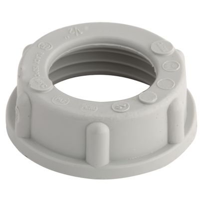 Hubbell RACO 1404 Conduit Bushing, 1 In Trade, Polypropylene, Electro-Plated Zinc