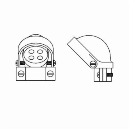 Hubbell RACO 2405 Clamp Service Entrance Head, (5) 5/8 in Hole, 1-1/4 in Trade, Aluminum