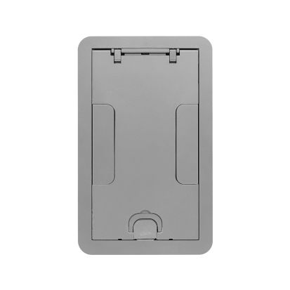 Hubbell Wiring Device-Kellems SystemOne™ 24GCCVRALU Standard Floor Box Cover, 11-5/8 in L x 7-3/8 in W, Die Cast Aluminum