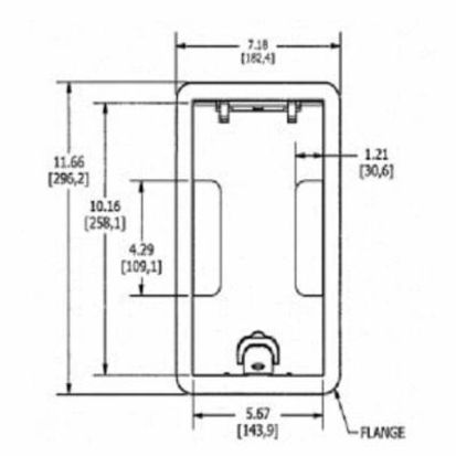 Hubbell Wiring Device-Kellems 24GCCVRBK Standard Carpet Cover, 7-3/8 in W, Cast Aluminum