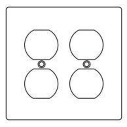 Hubbell Killark 2FA FS/FD Device Box Cover, 4-9/16 in L x 4-5/8 in W, Stamped Aluminum