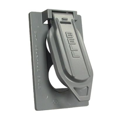Hubbell BELL 5146-0 Weatherproof Flip Cover, 2-13/16 in L x 0.7969 in W x 4-9/16 in D, Die Cast Aluminum