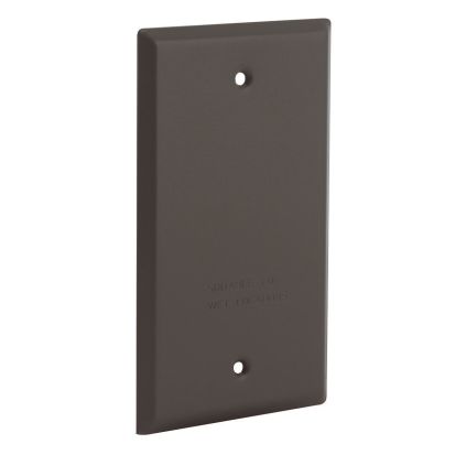 Hubbell BELL 5173-2 Blank Cover, 2.781 in L x 2-25/32 in W, Die Cast Aluminum