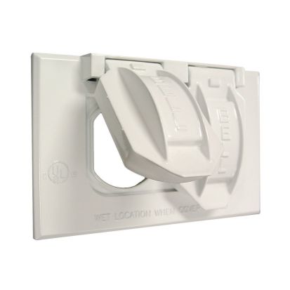 Hubbell BELL 5180-1 Weatherproof Flip Cover, 4-9/16 in L x 1 in W x 2-13/16 in D, Die Cast Aluminum