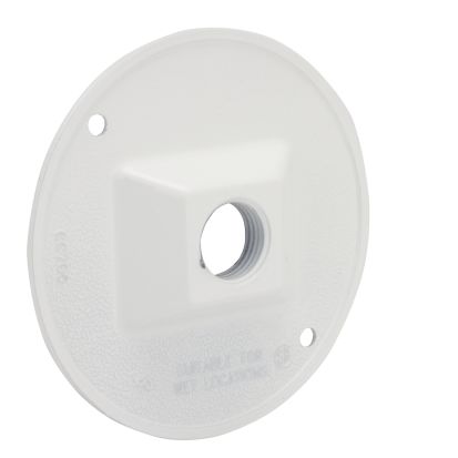 Hubbell BELL 5193-1 Weatherproof Cluster Cover, 4-1/8 in Dia, Die Cast Aluminum