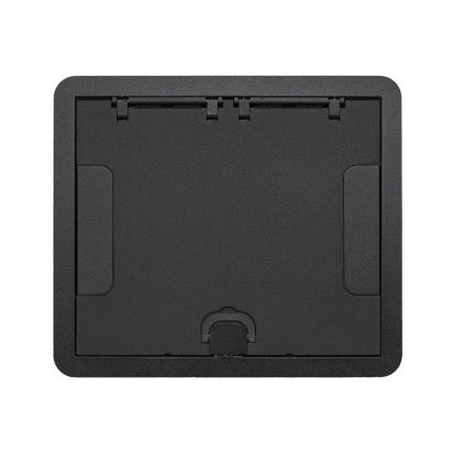 Hubbell Wiring Device-Kellems SystemOne™ 610GCCVRBK Standard Floor Box Cover, 9.95 in L x 11-1/2 in W, Die Cast Aluminum