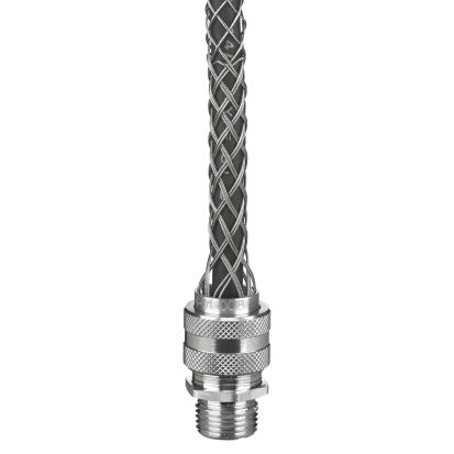 Hubbell Wiring Device-Kellems 074011249 Straight Male, Deluxe Cord Gripts, .75-.87 inch, 3/4 inch W/Mesh