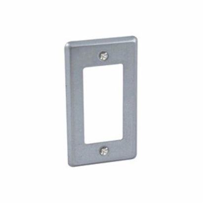 Hubbell RACO 862 Flat Handy Box Cover, 4-3/16 in L x 2-5/16 in W x 0.2 in D, Steel