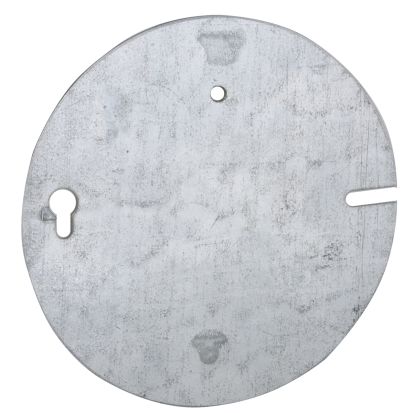 RACO® 892 Flat Concrete Ring Cover, 4-1/2 in Dia, 4-1/2 in L x 4-1/2 in W x 0.06 in D, Steel