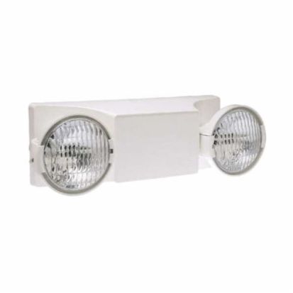 Dual-Lite® EZ-2 EZ2 Emergency Lighting Fixture, 10.8 W PAR36 Incandescent Lamp, 120/277 VAC, 2 Heads, Thermoplastic