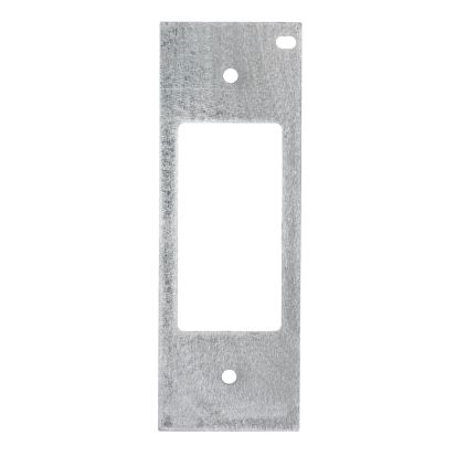 Hubbell Wiring Device-Kellems ScrubShield® FB10MPREC CFB10 Single Duplex Decorator Opening Rectangular Mounting Plate, For Use With CFB10 Series Recessed Concrete Floor Boxes, Stamped Steel, Black