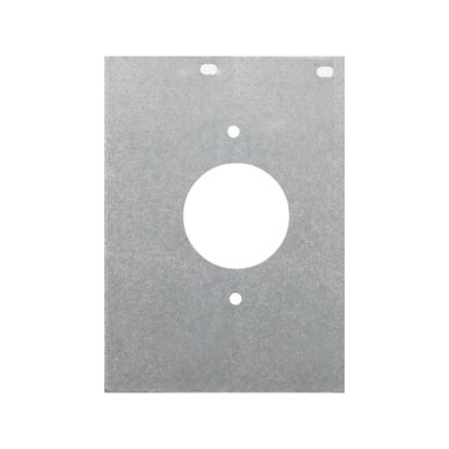 Hubbell Wiring Device-Kellems ScrubShield® FB10TLX CFB10 2-Gang Single TwistLock Opening Mounting Plate, For Use With CFB10 Series Recessed Concrete Floor Boxes, 1.39 in Dia Opening, Stamped Steel, Black