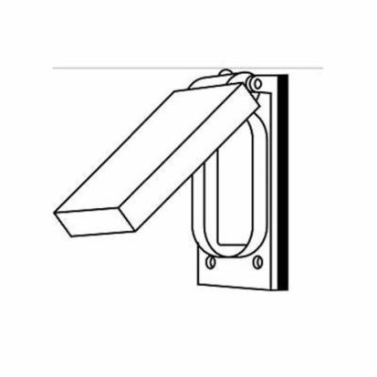Hubbell Killark FCL-GF FZ/FCL-GF/FST Device Box Cover With Gasket and Screws, 4.483 in L x 2.817 in W, Cast Aluminum